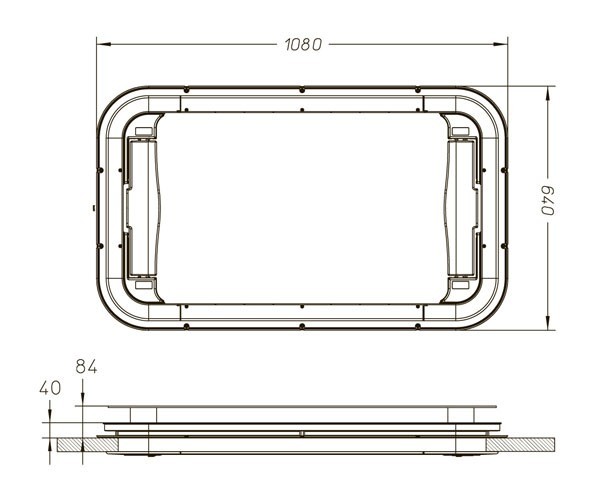 Люк G&C 90-6000 DG LUS - 2